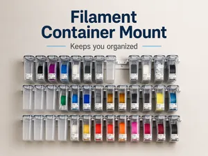Filament Container Mount - Keeps You Organized