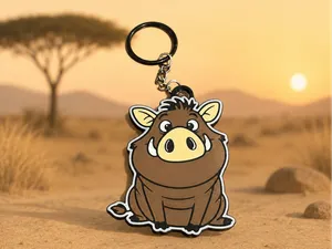 adorable Pumbaa-style keychain