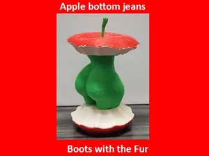 Female Bust Forbidden Fruit Sculpture Apple Bottom
