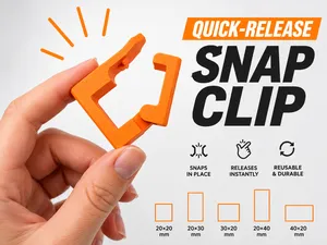 Quick-Release Snap Clip