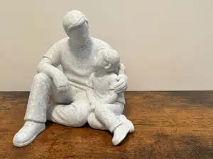Quiet Moments: Father & Daughter Sculpture