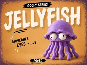 Goofy series –  JELLYFISH Movable Eyes NOAMS