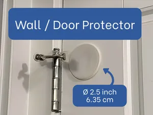 Wall protection plate for doors