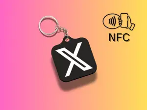 X "Twitter" NFC Keychain