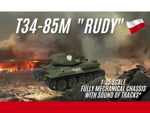 T34 - 85 M "RUDY" - 1:35 fully 3D printed Tank