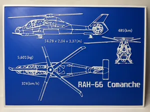 RAH-66 Comanche - Blueprint - Technical Drawing