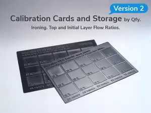 Calibration Cards + Storage | Ironing & Flow Ratio