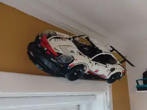 45 Degree Wall mount for LEGOs Technic Porsche 911