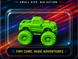 Pocket Racers #7 2cm Monster Truck COLLECT EM ALL