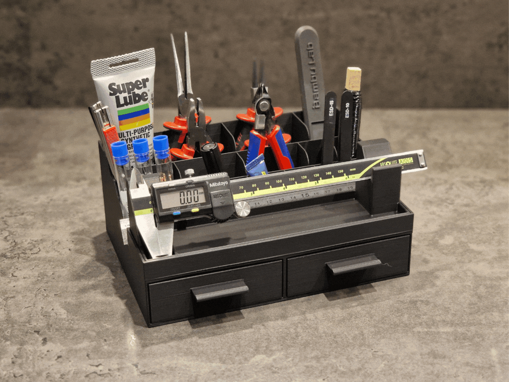 Desk Organizer with or without caliper stand