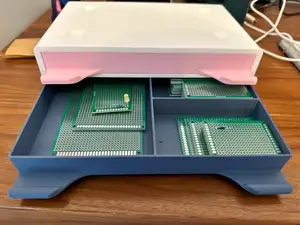 Electronic Component Storage: 3 Division Drawer