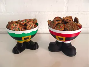 Christmas Feet Bowl - Santa, Elf
