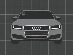 Car Keychain - Audi A8 (gen. D4)