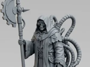 Grimdark Tech-Priest Proxy – Sci-Fi Gothic Cyborg