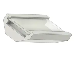10mm led stripe profile 45 degree