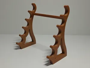 Katana-Style Pen & Brush Display Stand