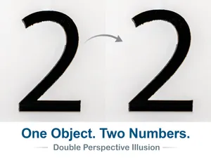 Number 22 Optical Illusion (10-99 available)
