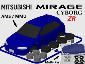 Mitsubishi Mirage Cyborg ZR (Colt CJ0) Kit Card