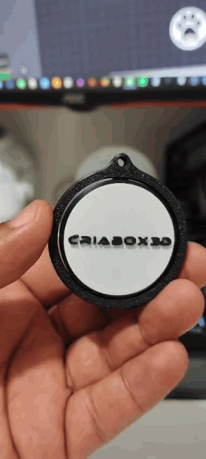 Chaveiro Giratório – Versão Limpa Personalizável