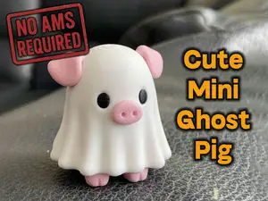 Mini Ghost Pig – Cute Halloween Decoration