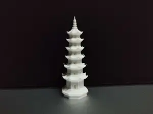 Chinese-style Colored Glazed Pagoda Ornament