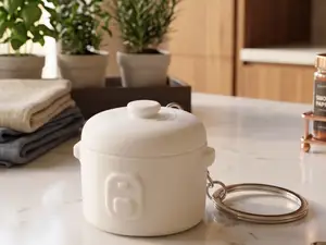 Kawaii Miniature Rice Cooker Keychain