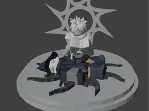 Two Time And Azure Statue (Forsaken)