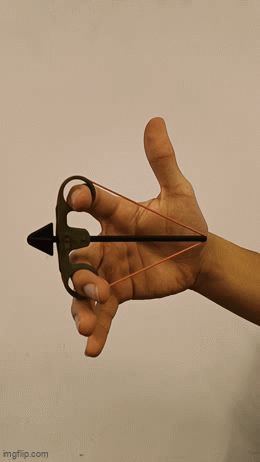finger crossbow with trigger