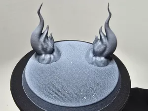 Miniature base with fires
