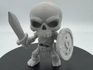 Cute Chibi Skeleton Warrior