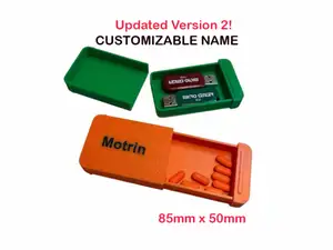 Small parts pocket travel case Custom Name