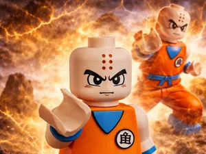 Krillin – Le guerrier emblématique - Brick Man