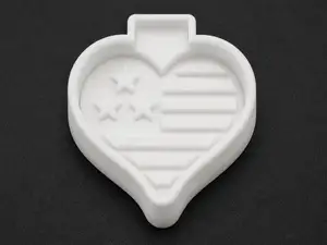 Patriotic Heart Freshie Casting Mold