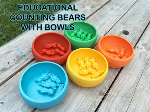 Educational counting bears with bowl set