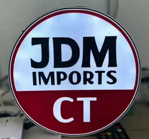 JDM Imports light box (circle)