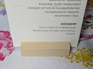 Minimalist Wedding Menuholder – Card Stand