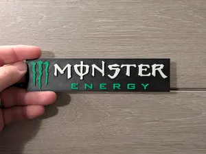 Monster Energy logo sign plaque 2-sizes