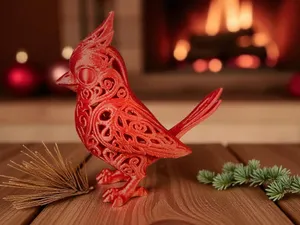Ave Cardenal ornamental calada