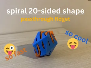 spiral 20-sided shape