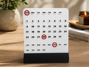 Desk Calendar – Reusable 3D Printed Calender