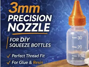 3mm Precision Nozzle for DIY Squeeze Bottles
