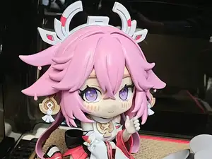 Q版《原神》八重神子坐姿手办 高20cm 已分件 易上色