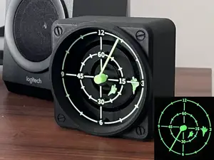 Radar desk clock
