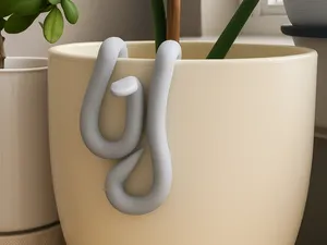 Modern Snake Pot Decor, Minimalist Plant Companion