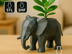 Elephant Planter – Cute Animal Flower Pot