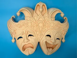 Classic Comedy & Tragedy Mask Wall Art