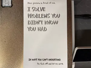 Cute desktop sign