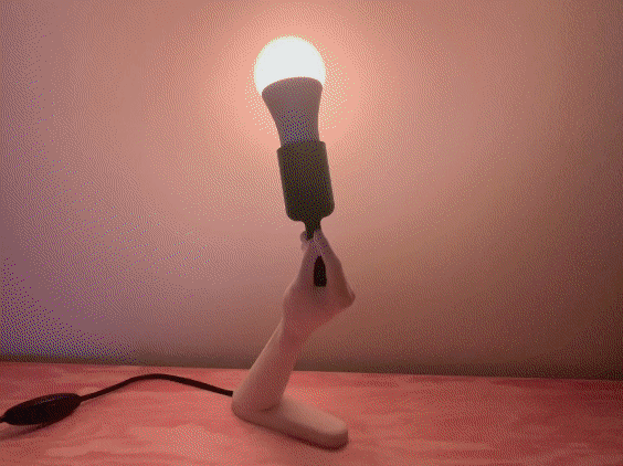 Italian "Che vuoi?" hand gesture lamp - Lampada gesto italiano "Che vuoi?"