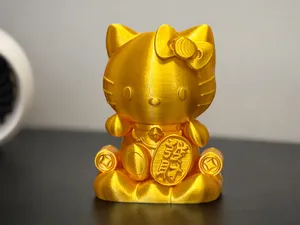 Hello Kitty招财猫摆件
