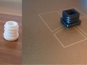 Square plug and round plug
